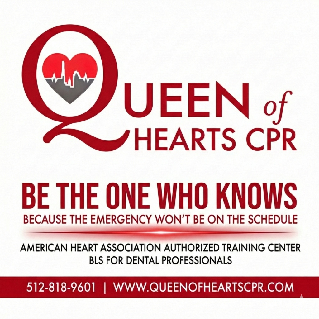 Queen of Hearts CPR Dental Graphic